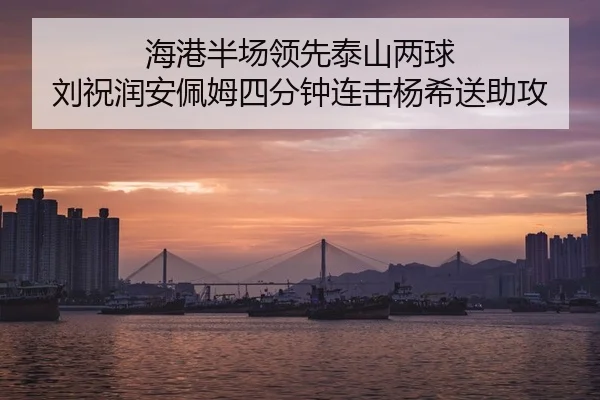 海港半场领先泰山两球 刘祝润安佩姆四分钟连击杨希送助攻